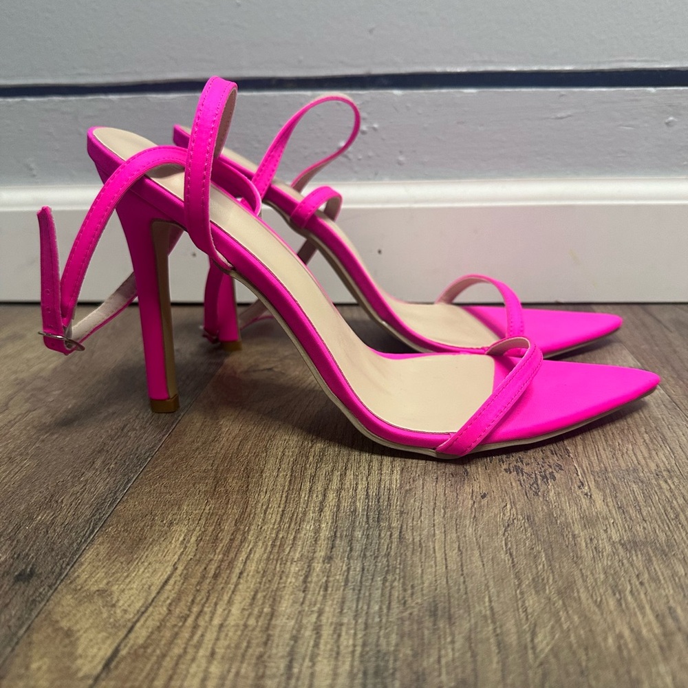 Hot pink 4 inch heels
